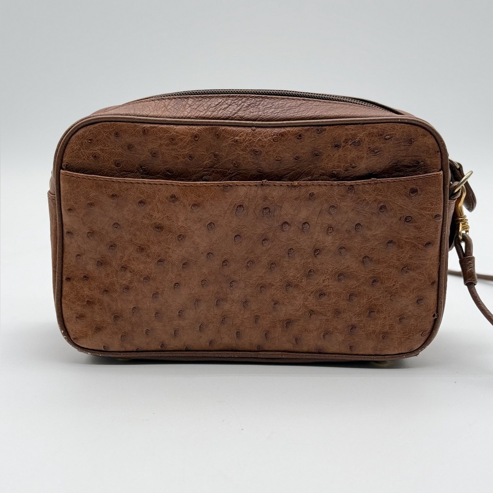 GENUINE OSTRICH LEATHER SMALL CROSSBODY